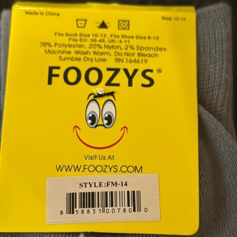 FOOZYS Grey Bullseye Socks